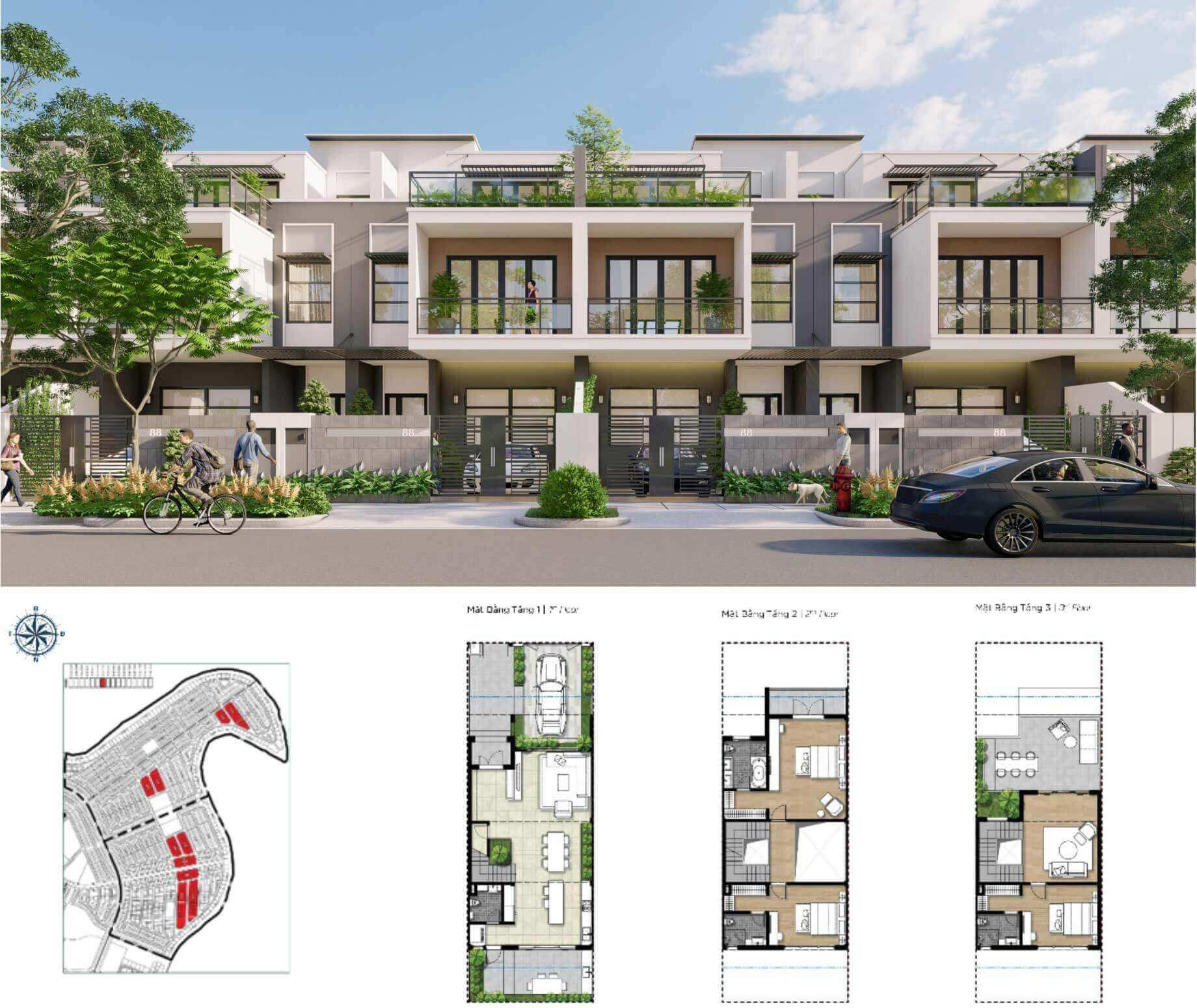 Aqua City - Mặt bằng tổng thể đảo Phượng Hoàng