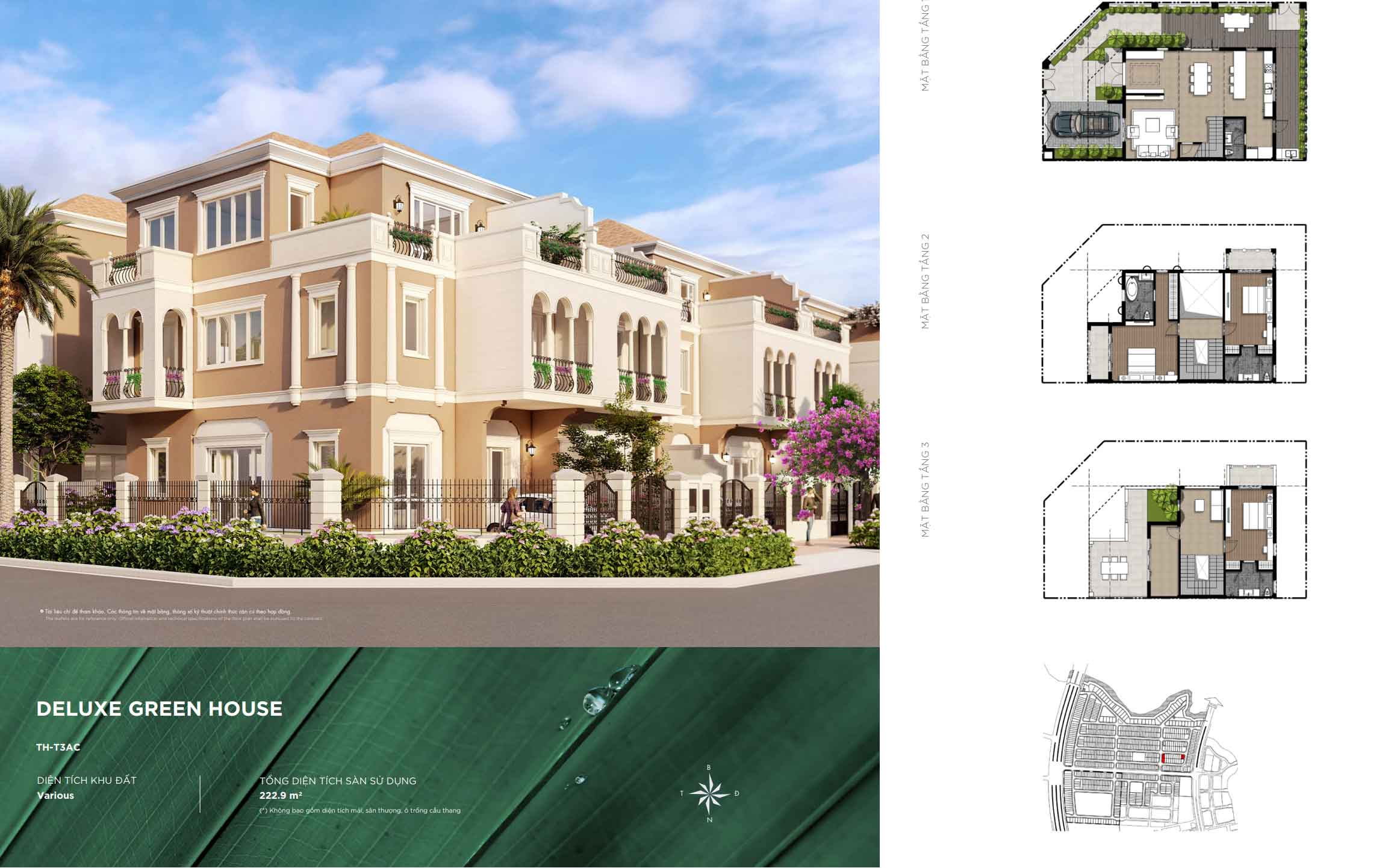 Aqua City - Mặt bằng Deluxe Green House