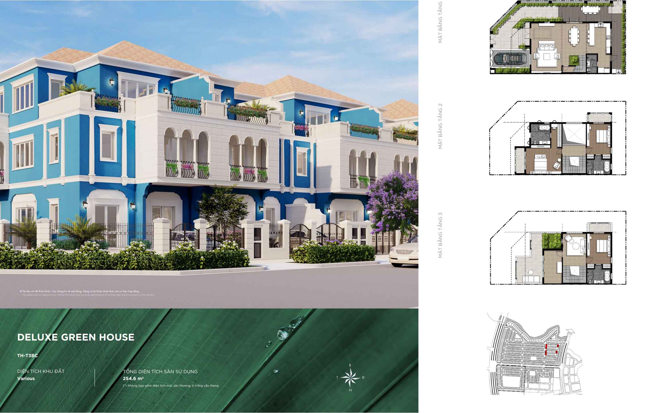Aqua City - Mặt bằng Deluxe Green House