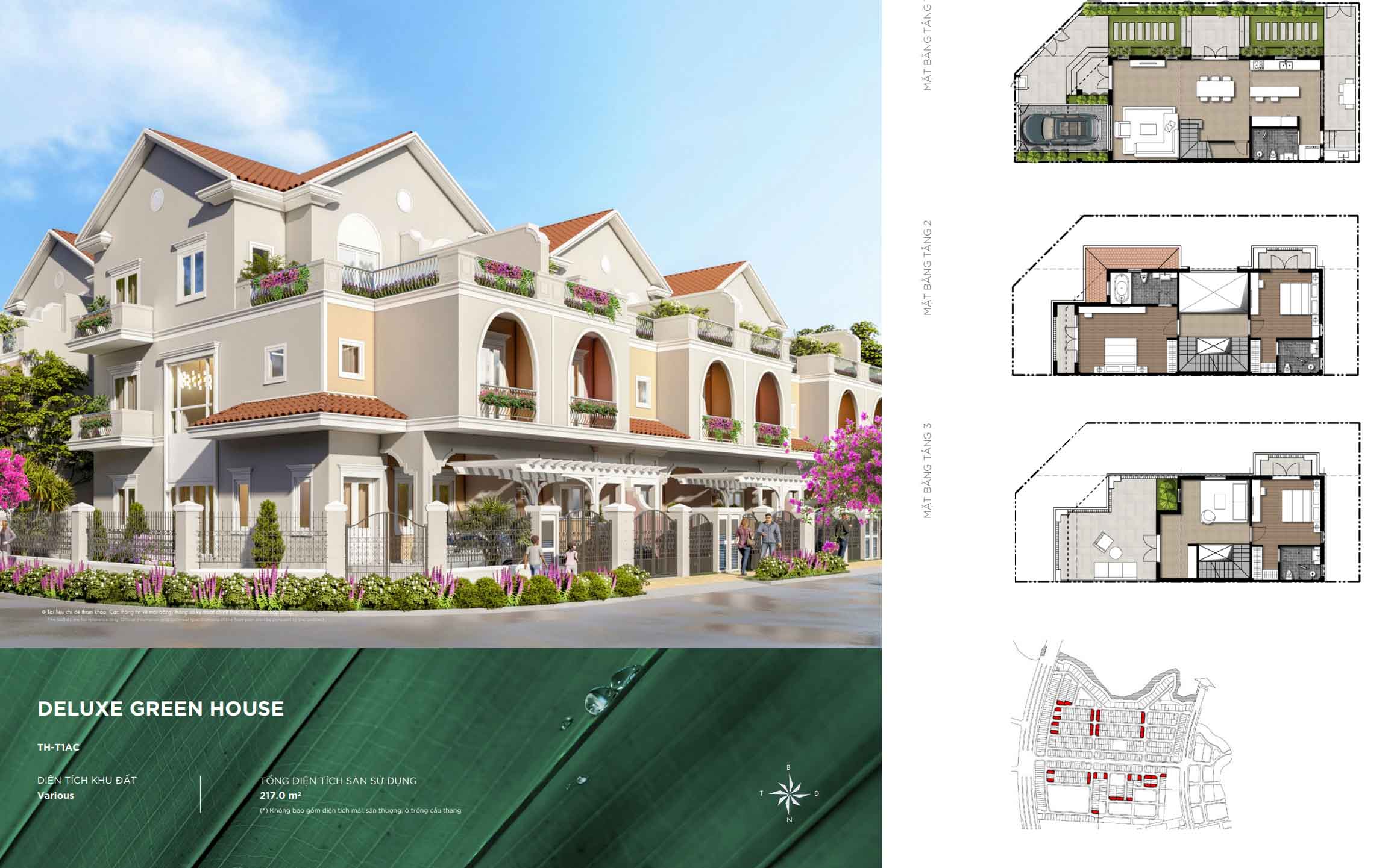 Aqua City - Mặt bằng Deluxe Green House