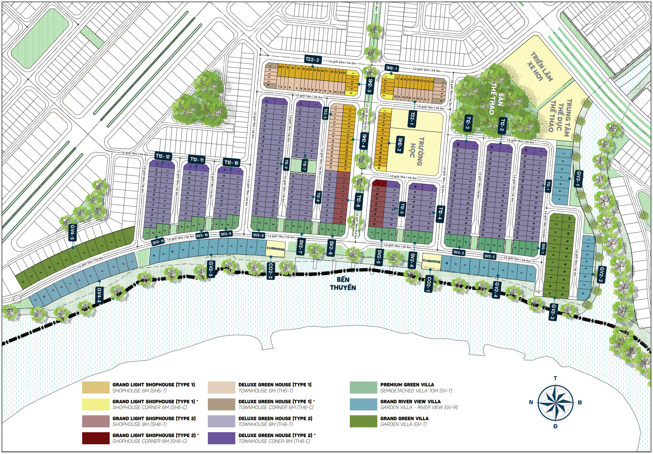 Aqua City - Mặt bằng tổng thể Elite 1