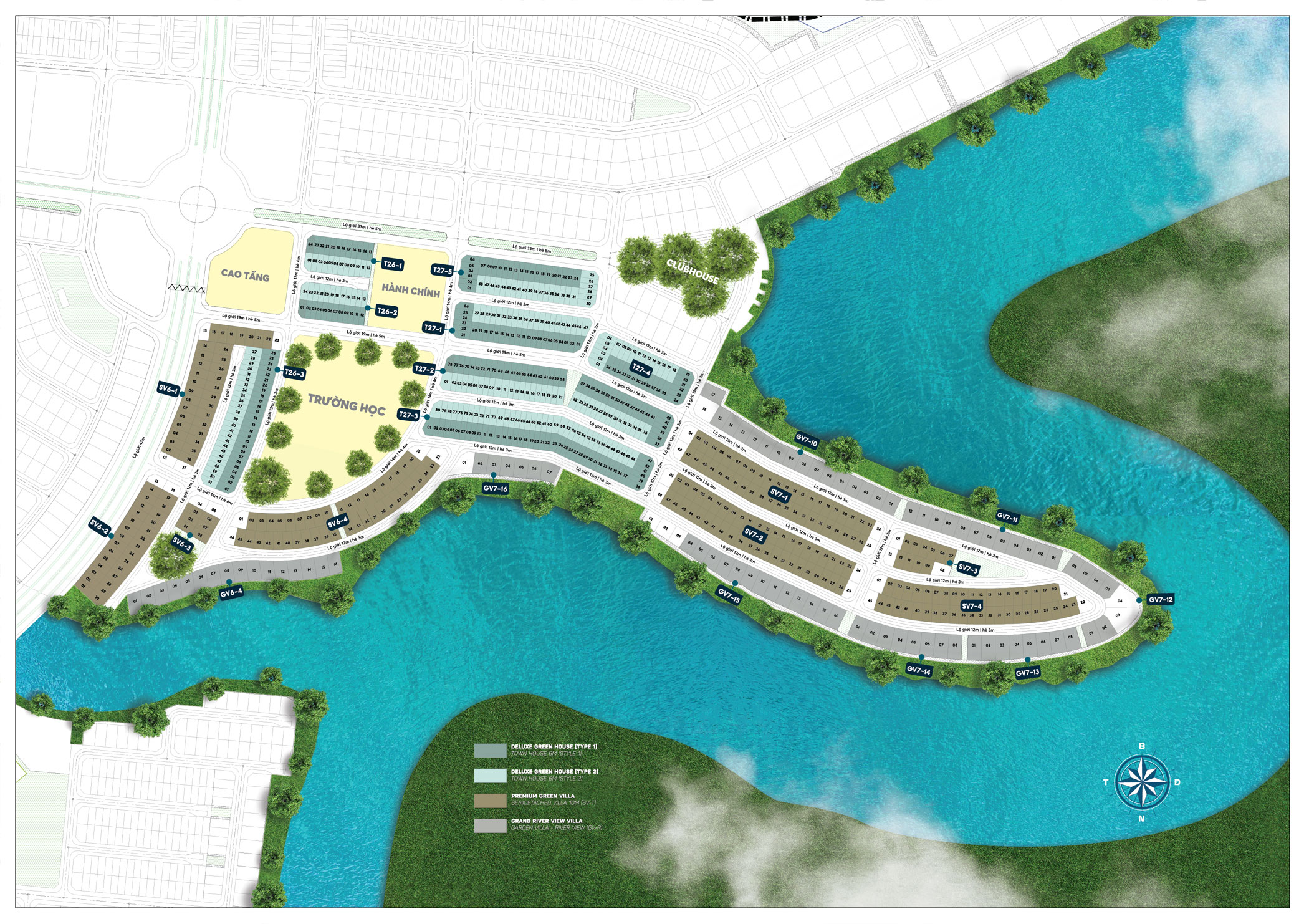 Aqua City - Mặt bằng tổng thể Elite 2