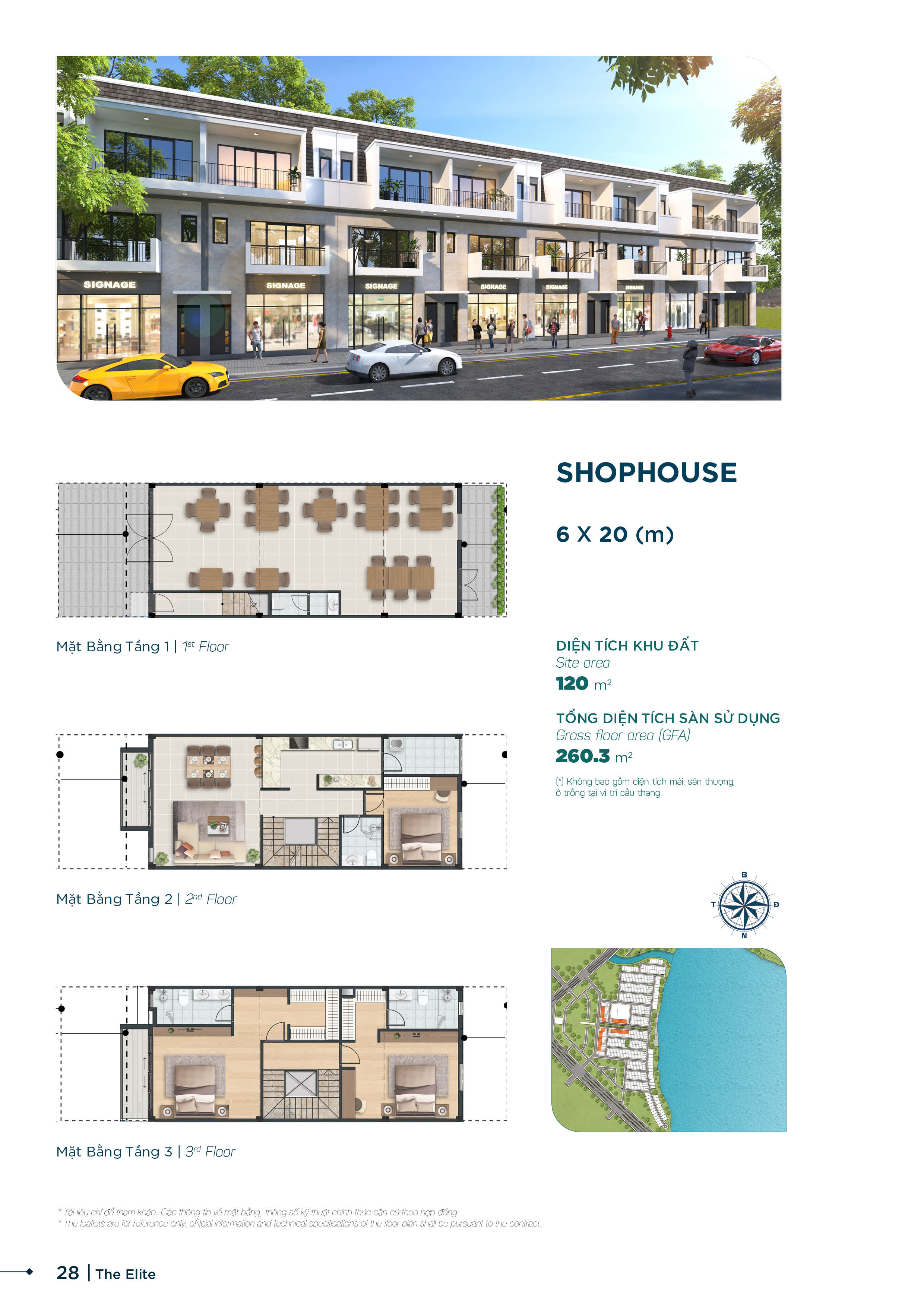 Aqua City - Mặt bằng thiết kế mẫu nhà The Elite