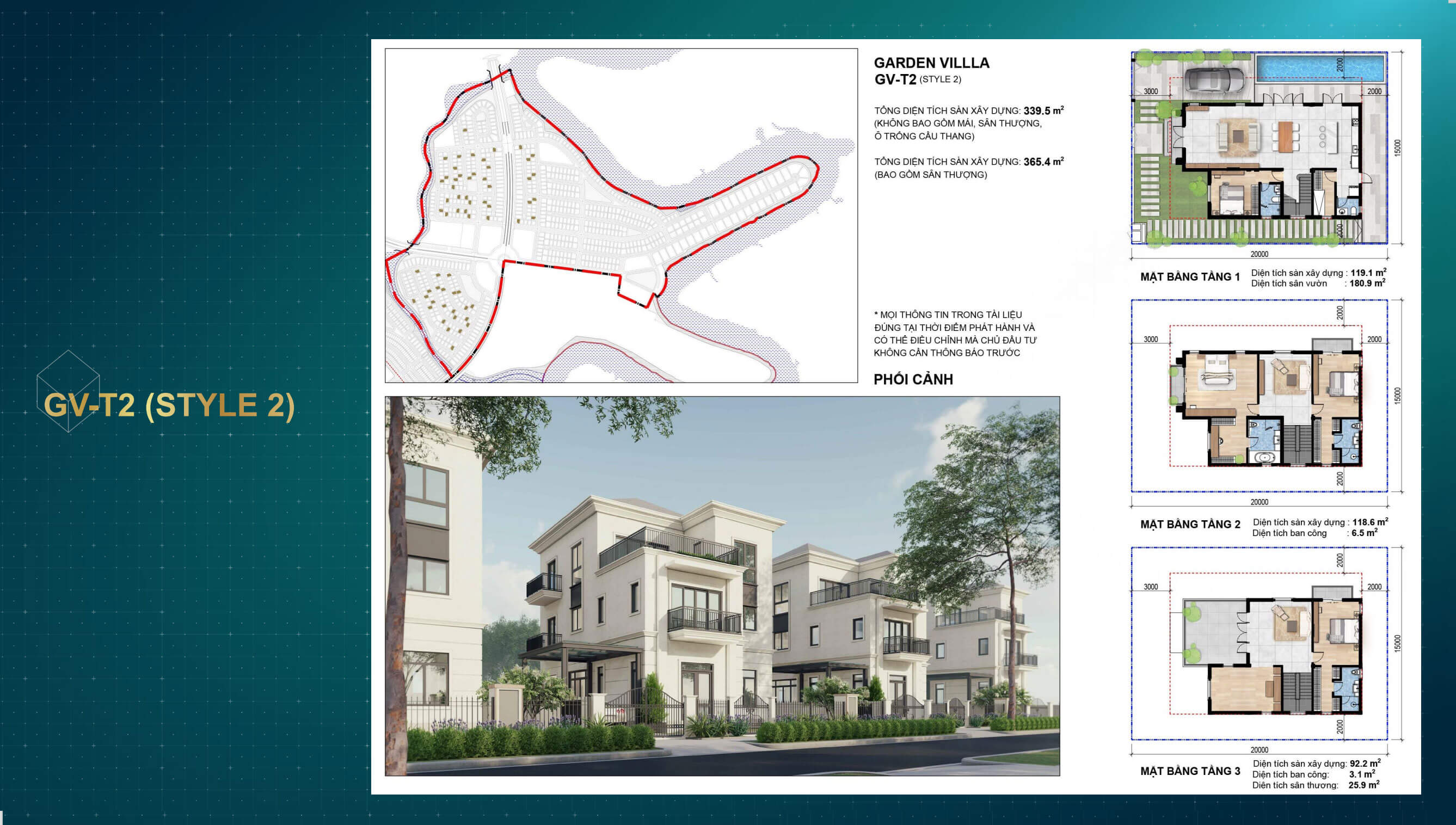 Aqua City - Mặt bằng thiết kế mẫu nhà The Grand Villas