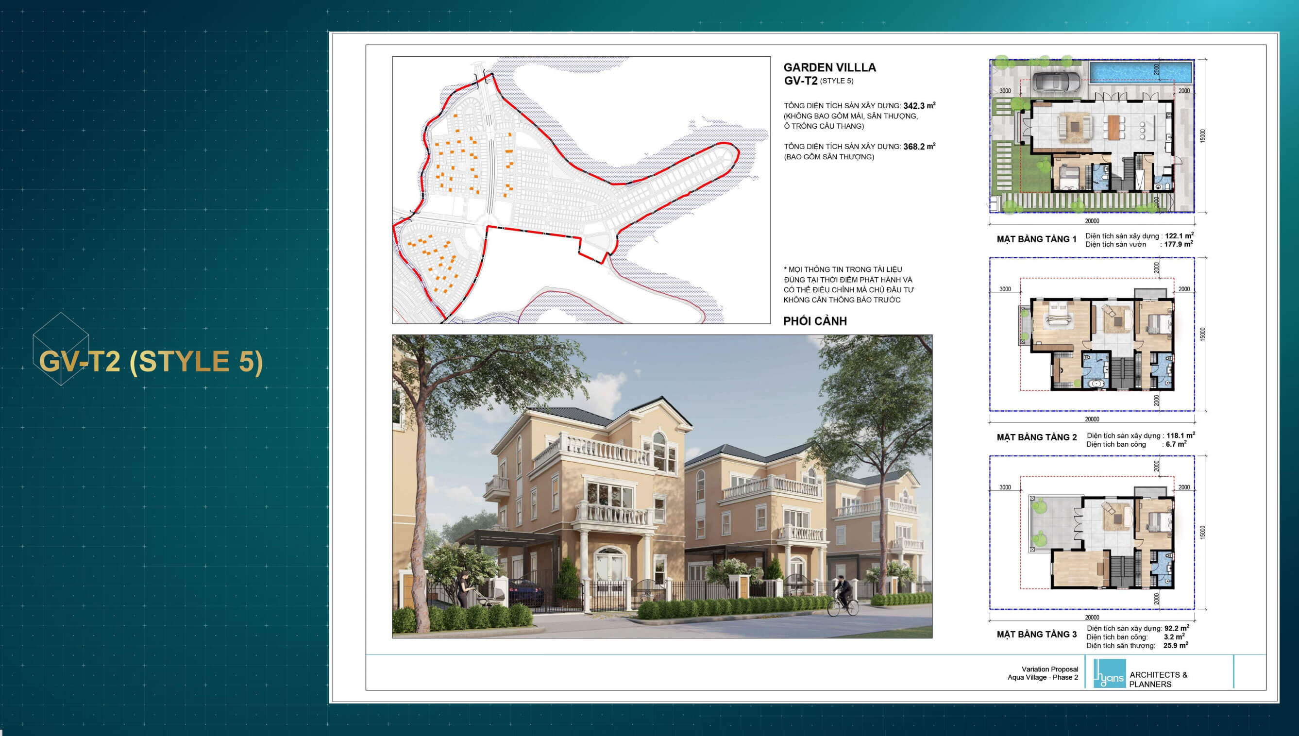 Aqua City - Mặt bằng thiết kế mẫu nhà The Grand Villas