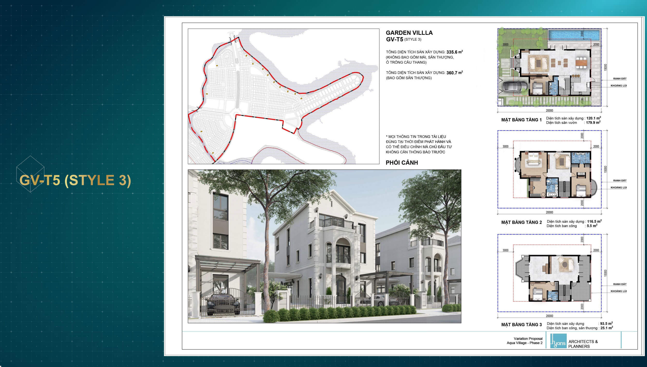 Aqua City - Mặt bằng thiết kế mẫu nhà The Grand Villas