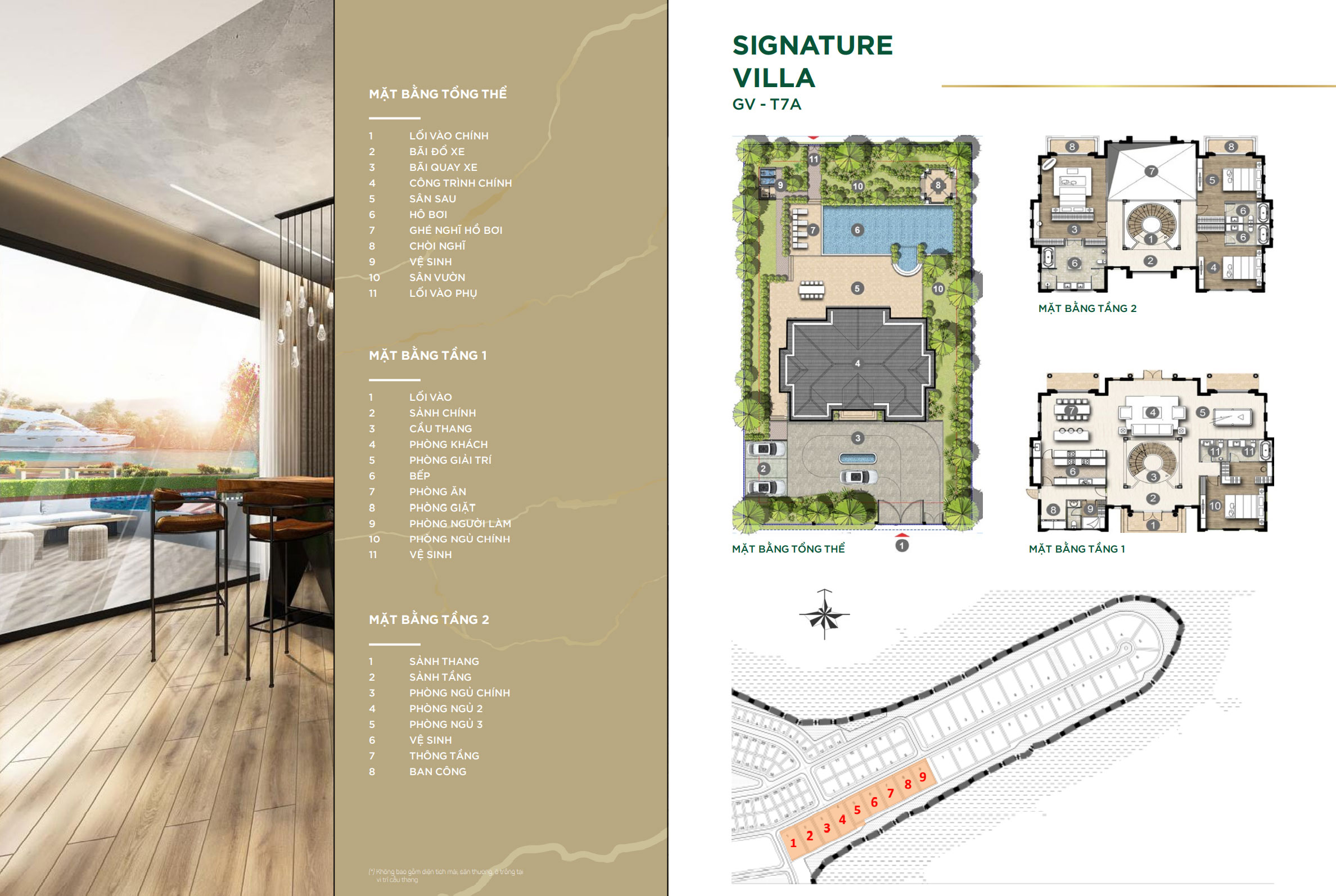 Aqua City - Mặt bằng thiết kế mẫu nhà The Stella