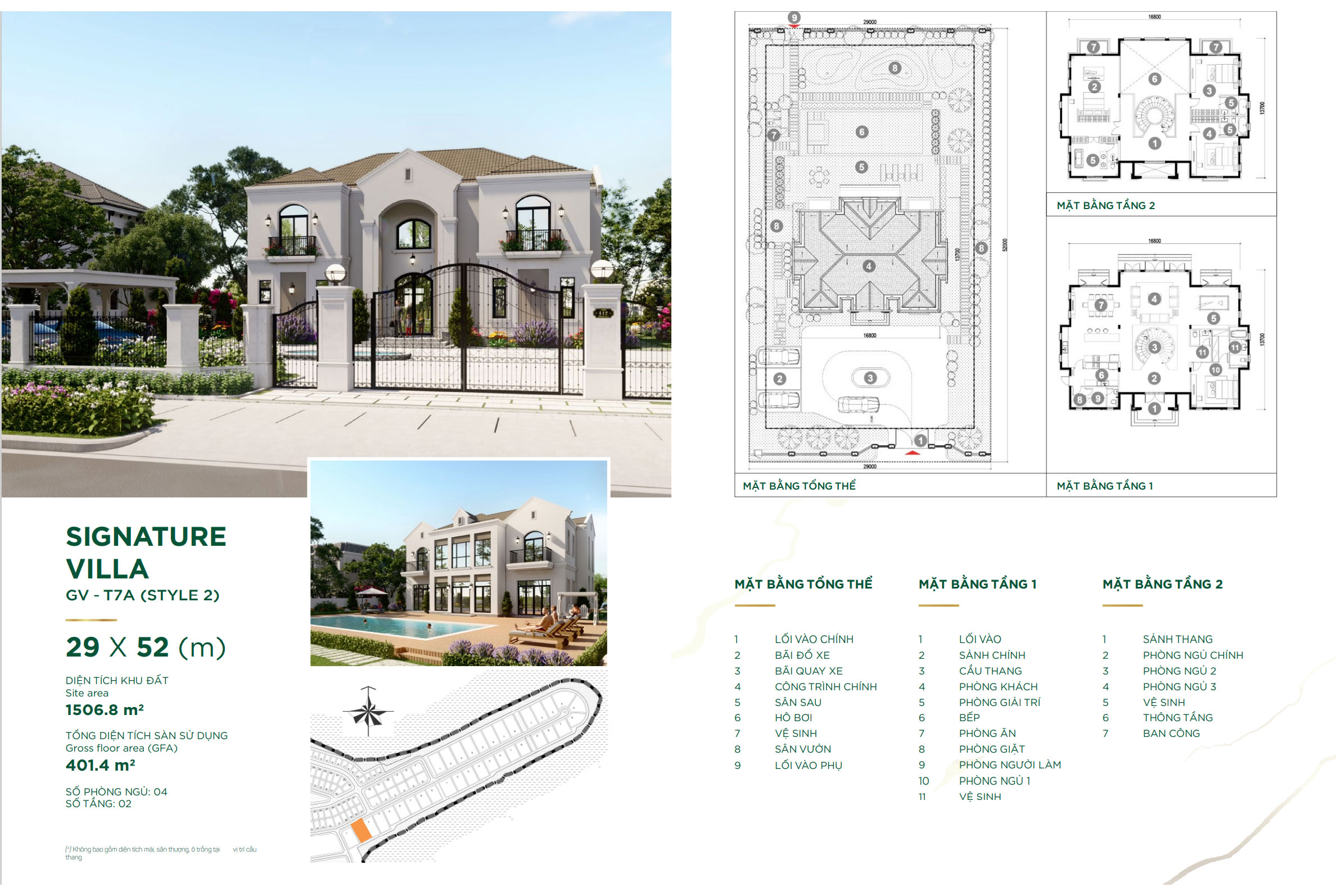 Aqua City - Mặt bằng thiết kế mẫu nhà The Stella