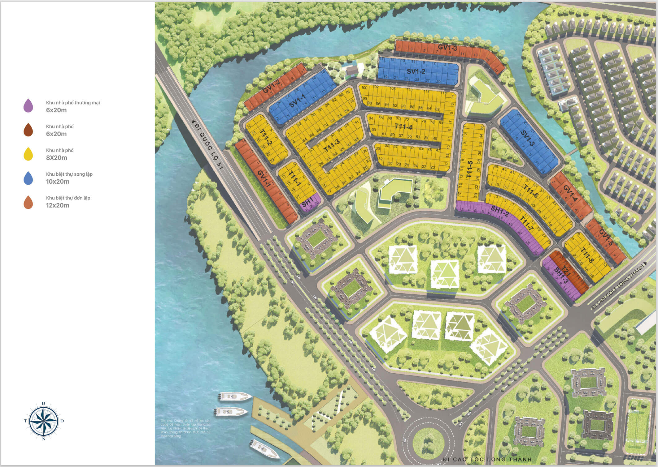 Aqua City - Mặt bằng tổng thể The Suite