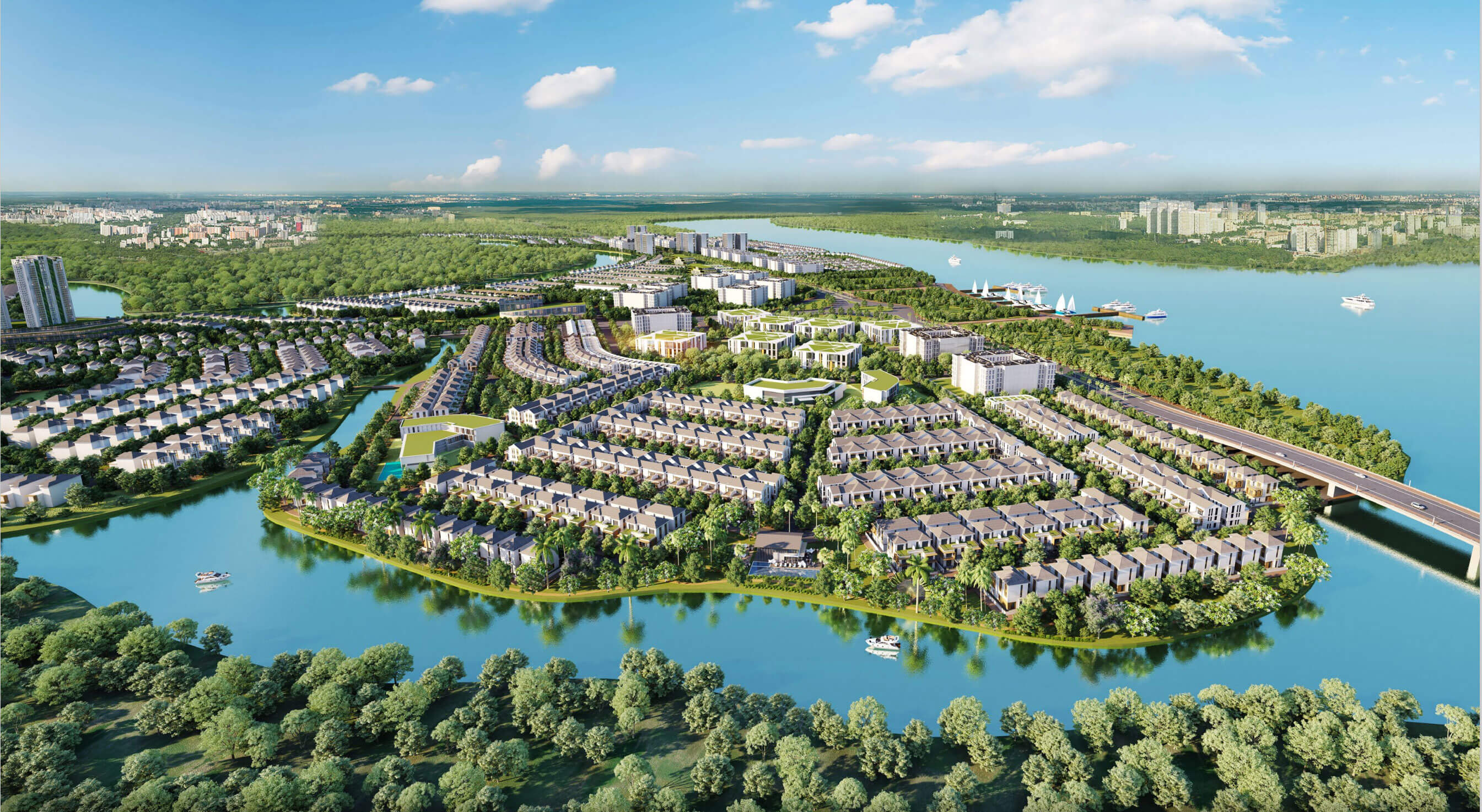 Aqua City - Phối cảnh không gian nhà mẫu tại The Suite