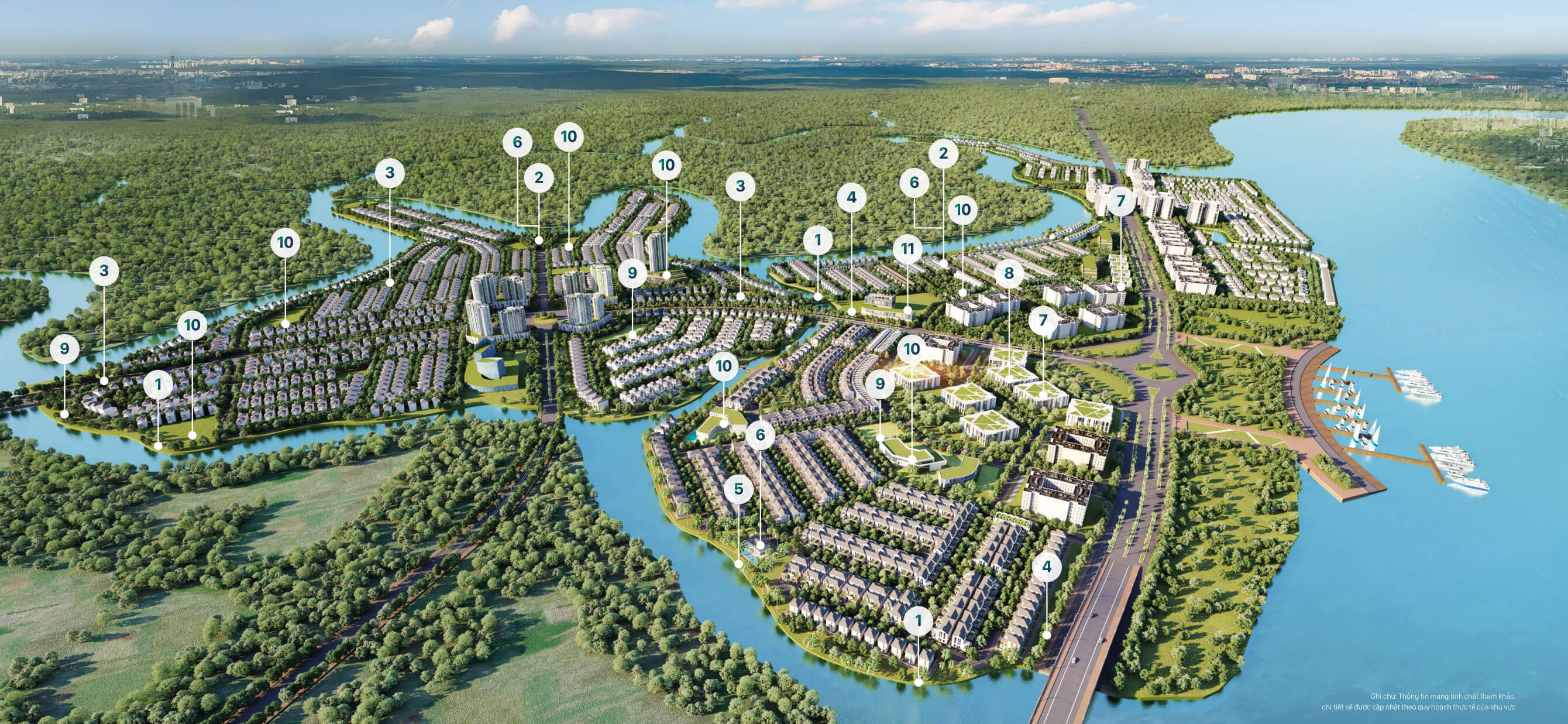 Aqua City - Sơ đồ các tiện ích The Suite