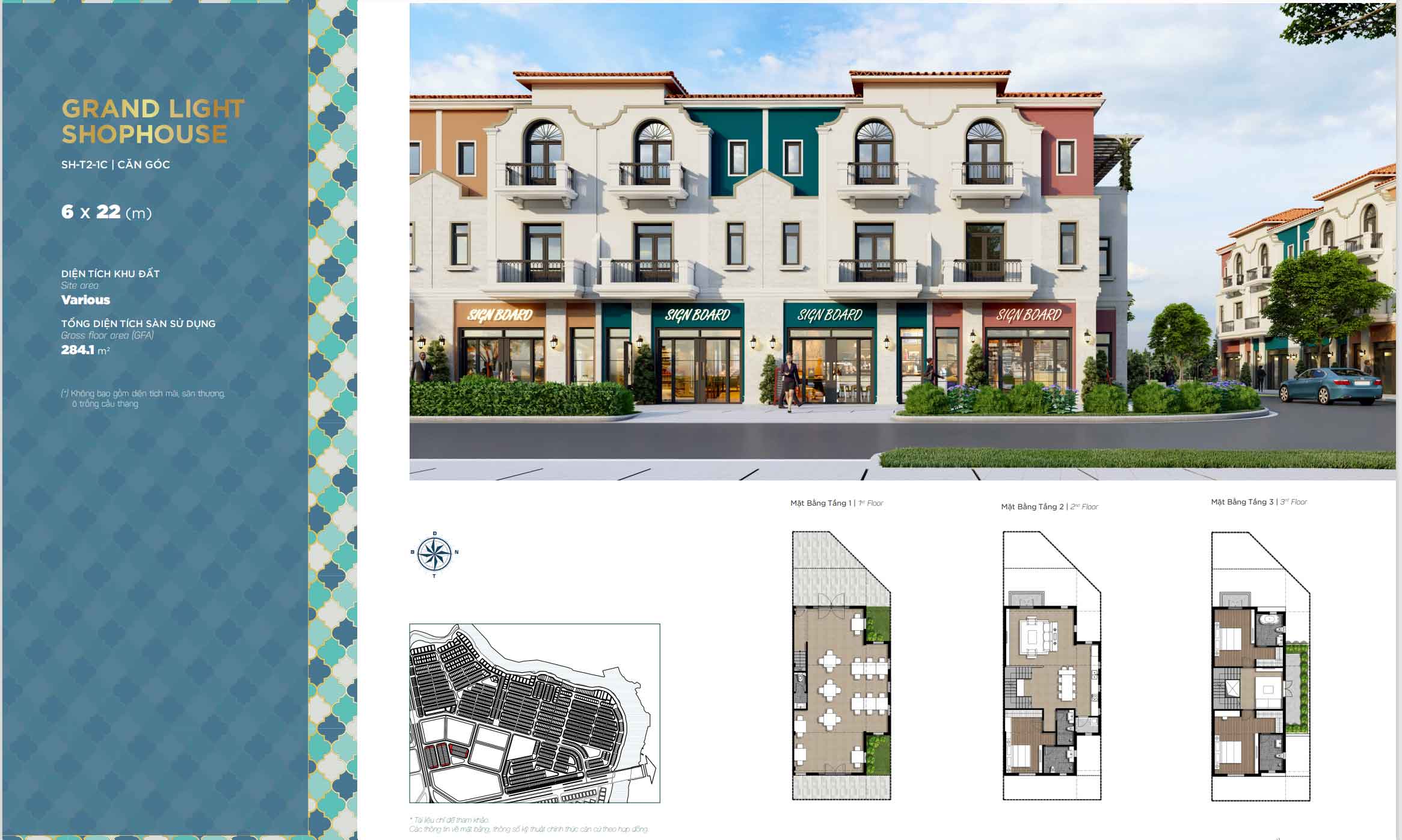 Aqua City - Grand Light Shophouse 6m x 22m