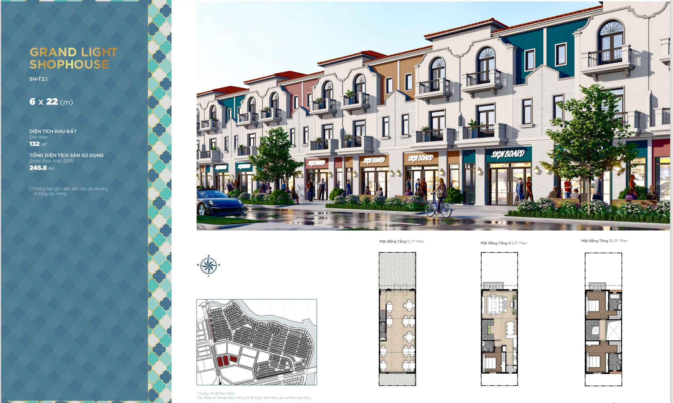 Aqua City - Grand Light Shophouse 6m x 22m